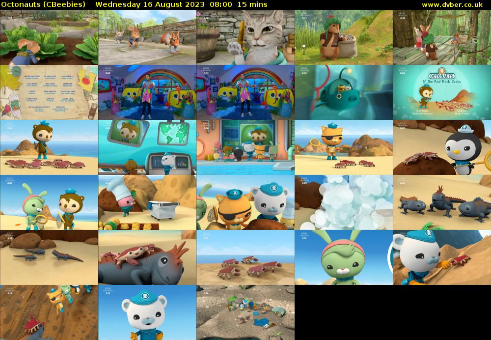 Octonauts (CBeebies) Wednesday 16 August 2023 08:00 - 08:15