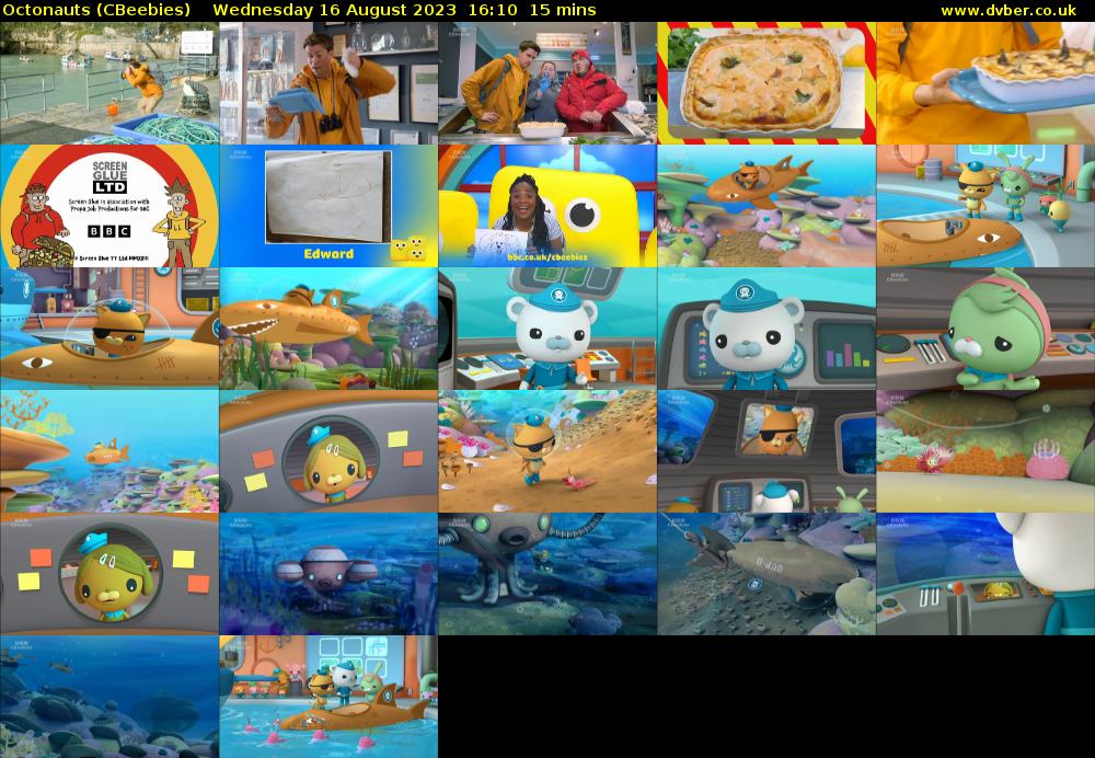 Octonauts (CBeebies) Wednesday 16 August 2023 16:10 - 16:25