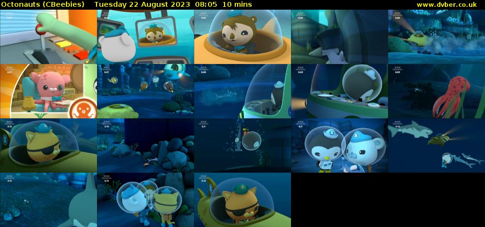 Octonauts (CBeebies) Tuesday 22 August 2023 08:05 - 08:15