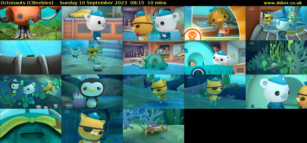 Octonauts (CBeebies) Sunday 10 September 2023 08:15 - 08:25