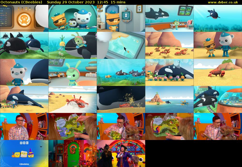 Octonauts (CBeebies) Sunday 29 October 2023 12:45 - 13:00