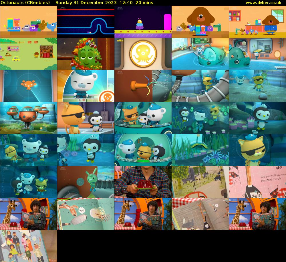 Octonauts (CBeebies) Sunday 31 December 2023 12:40 - 13:00