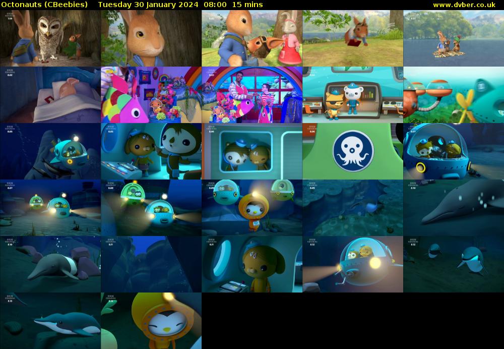 Octonauts (CBeebies) Tuesday 30 January 2024 08:00 - 08:15