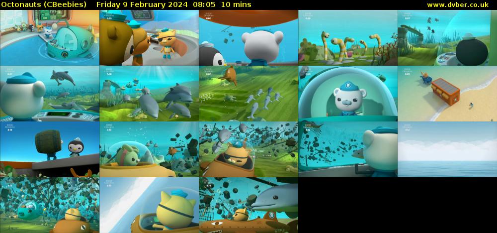 Octonauts (CBeebies) Friday 9 February 2024 08:05 - 08:15