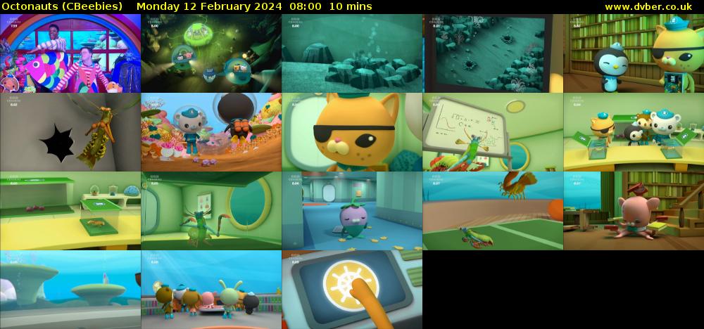 Octonauts (CBeebies) Monday 12 February 2024 08:00 - 08:10