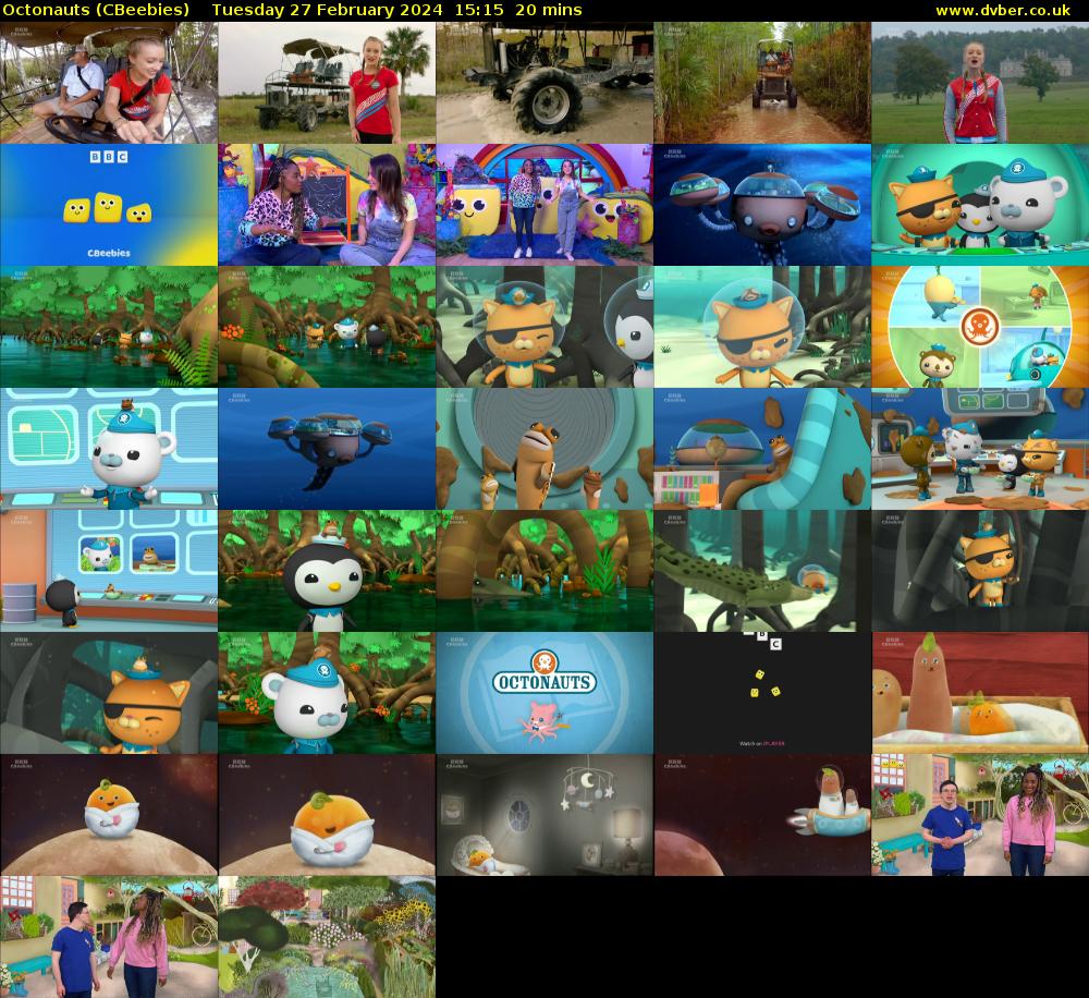 Octonauts (CBeebies) Tuesday 27 February 2024 15:15 - 15:35