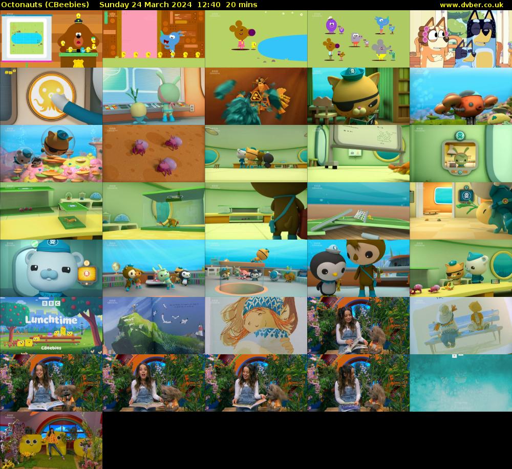 Octonauts (CBeebies) Sunday 24 March 2024 12:40 - 13:00