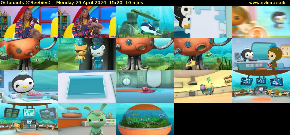 Octonauts (CBeebies) Monday 29 April 2024 15:20 - 15:30