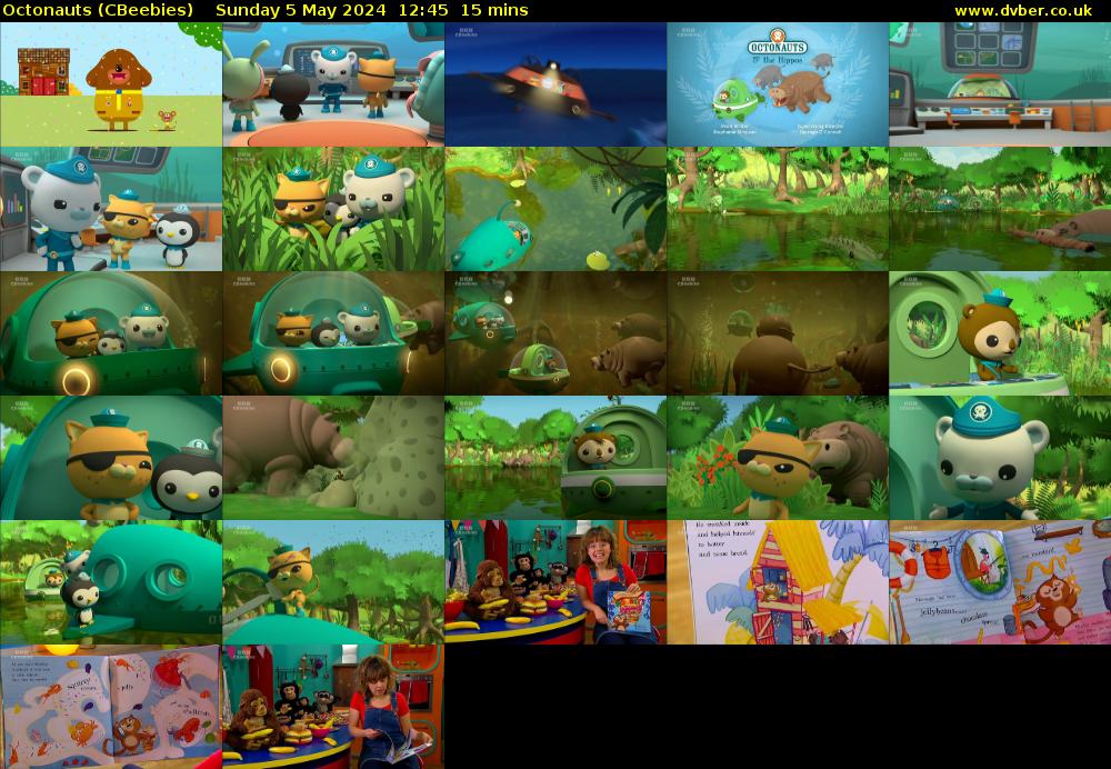 Octonauts (CBeebies) Sunday 5 May 2024 12:45 - 13:00
