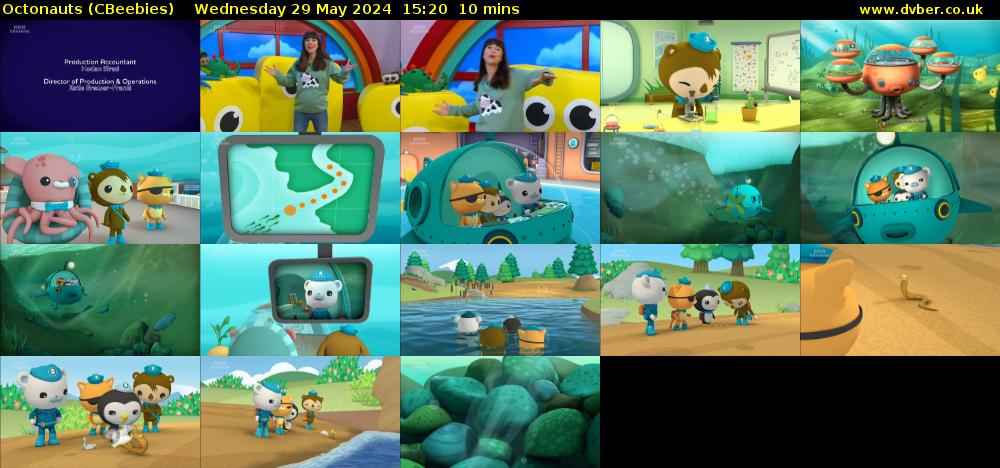 Octonauts (CBeebies) Wednesday 29 May 2024 15:20 - 15:30