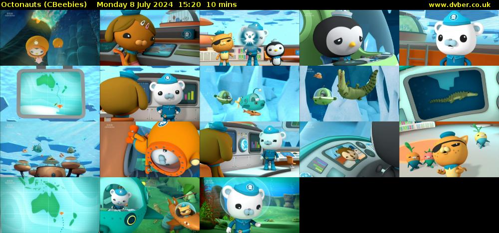 Octonauts (CBeebies) Monday 8 July 2024 15:20 - 15:30