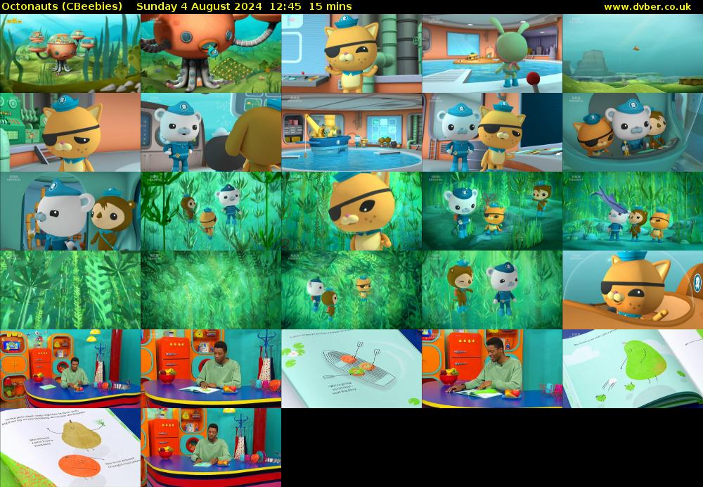 Octonauts (CBeebies) Sunday 4 August 2024 12:45 - 13:00