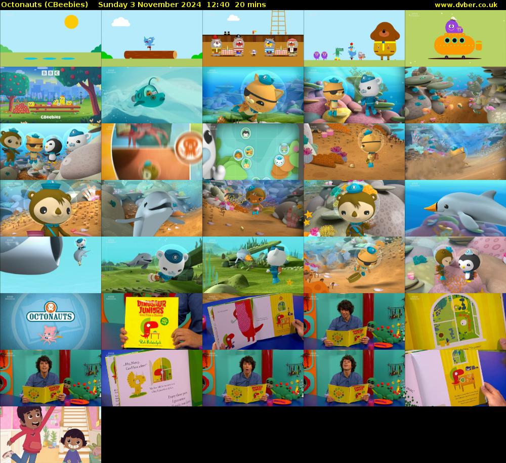 Octonauts (CBeebies) Sunday 3 November 2024 12:40 - 13:00