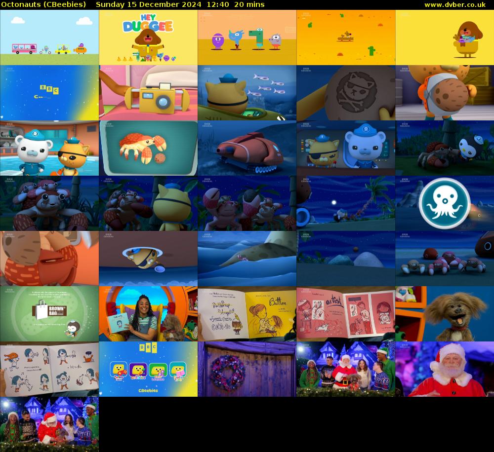Octonauts (CBeebies) Sunday 15 December 2024 12:40 - 13:00