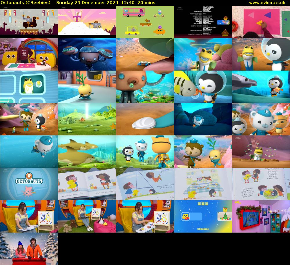 Octonauts (CBeebies) Sunday 29 December 2024 12:40 - 13:00