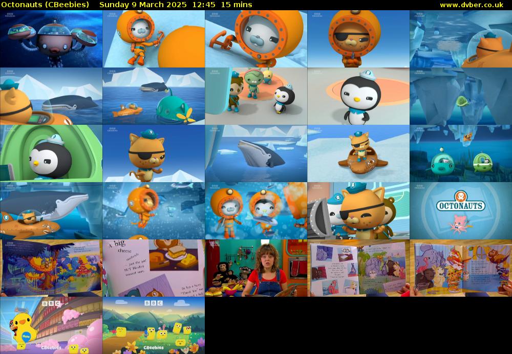 Octonauts (CBeebies) Sunday 9 March 2025 12:45 - 13:00