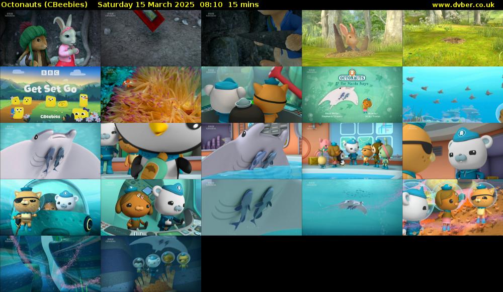 Octonauts (CBeebies) Saturday 15 March 2025 08:10 - 08:25
