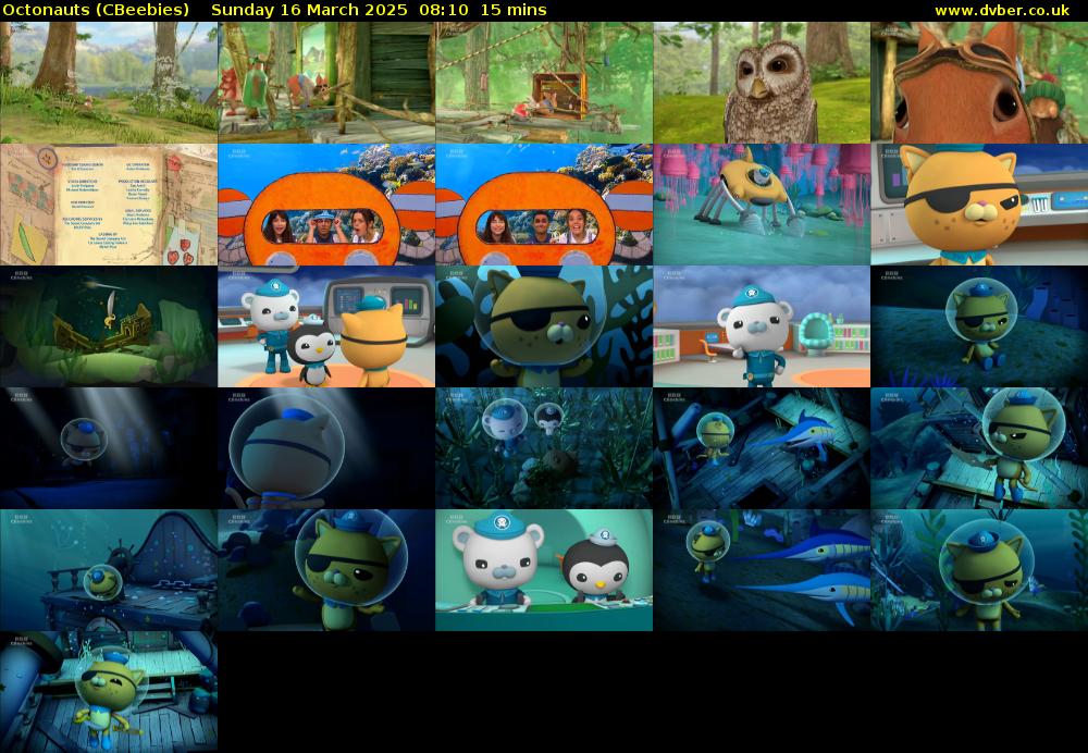 Octonauts (CBeebies) Sunday 16 March 2025 08:10 - 08:25