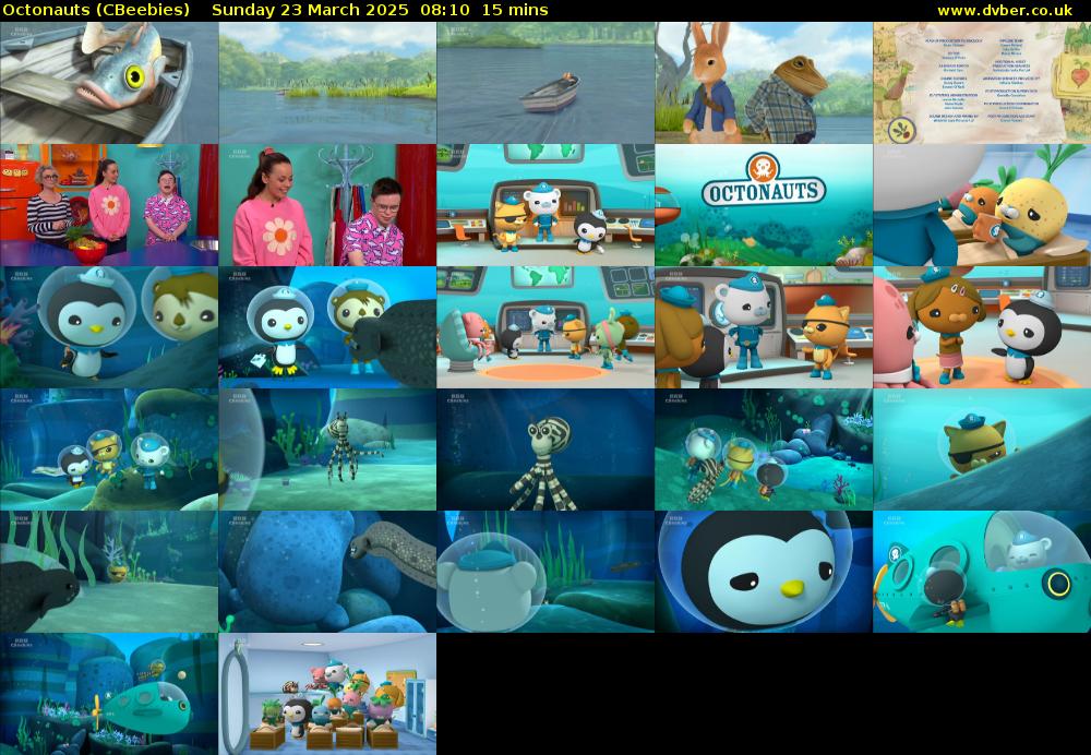 Octonauts (CBeebies) Sunday 23 March 2025 08:10 - 08:25