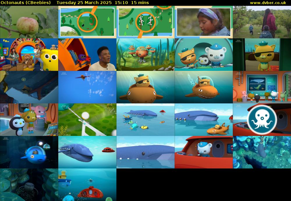 Octonauts (CBeebies) Tuesday 25 March 2025 15:10 - 15:25