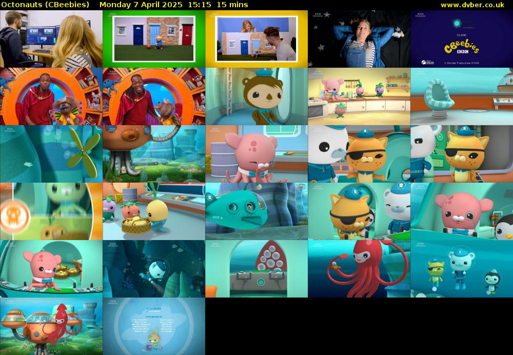 Octonauts (CBeebies) Monday 7 April 2025 15:15 - 15:30