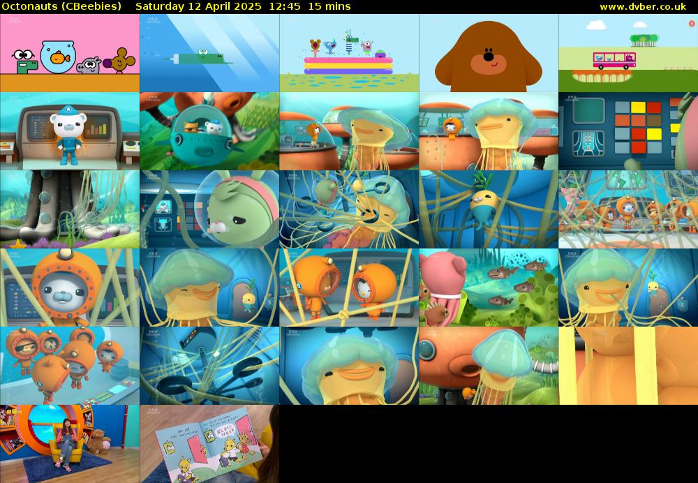 Octonauts (CBeebies) Saturday 12 April 2025 12:45 - 13:00