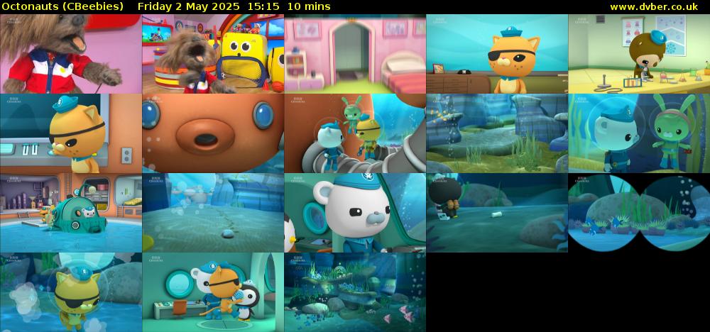Octonauts (CBeebies) Friday 2 May 2025 15:15 - 15:25