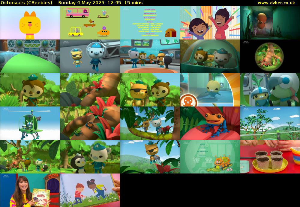 Octonauts (CBeebies) Sunday 4 May 2025 12:45 - 13:00