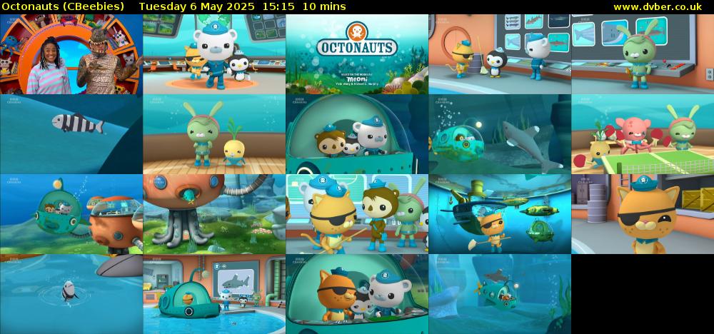 Octonauts (CBeebies) Tuesday 6 May 2025 15:15 - 15:25