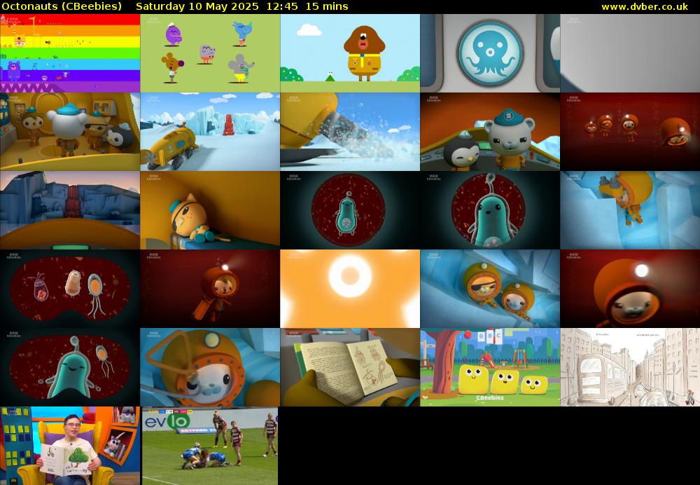 Octonauts (CBeebies) Saturday 10 May 2025 12:45 - 13:00