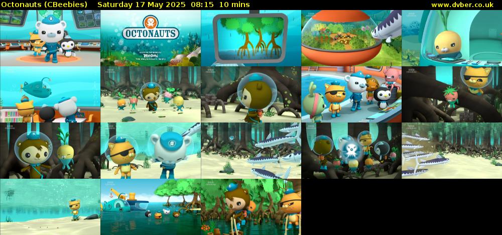 Octonauts (CBeebies) Saturday 17 May 2025 08:15 - 08:25