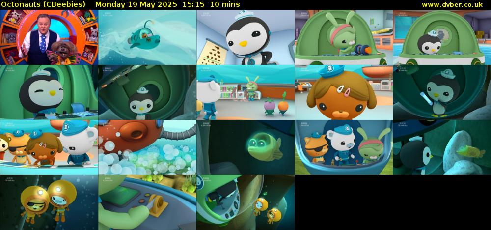 Octonauts (CBeebies) Monday 19 May 2025 15:15 - 15:25