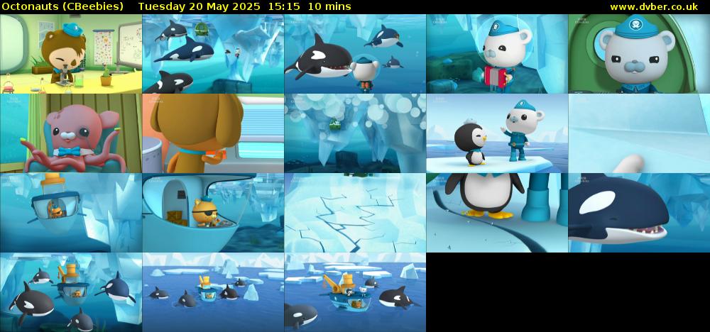 Octonauts (CBeebies) Tuesday 20 May 2025 15:15 - 15:25