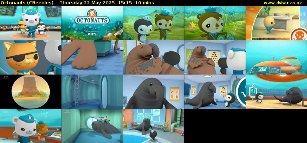 Octonauts (CBeebies) Thursday 22 May 2025 15:15 - 15:25