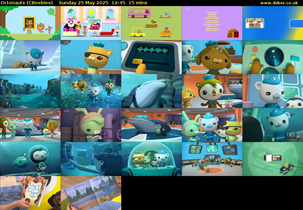 Octonauts (CBeebies) Sunday 25 May 2025 12:45 - 13:00