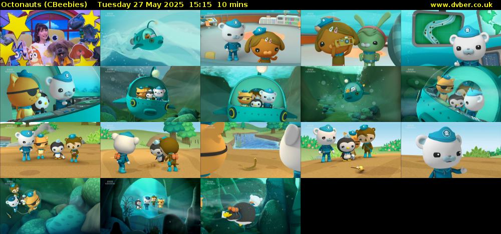 Octonauts (CBeebies) Tuesday 27 May 2025 15:15 - 15:25