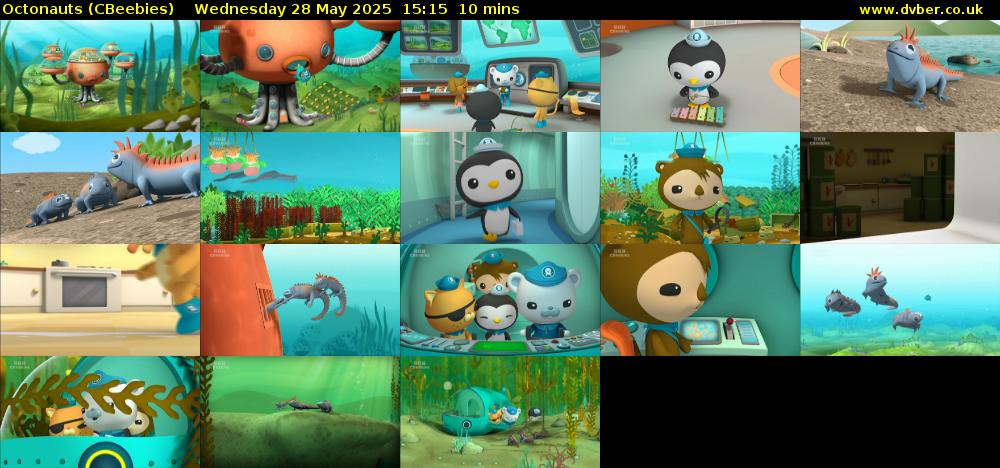 Octonauts (CBeebies) Wednesday 28 May 2025 15:15 - 15:25