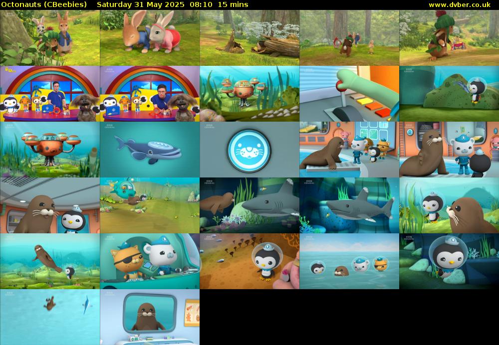 Octonauts (CBeebies) Saturday 31 May 2025 08:10 - 08:25