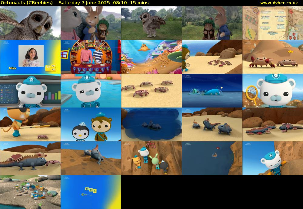 Octonauts (CBeebies) Saturday 7 June 2025 08:10 - 08:25