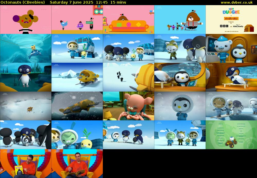 Octonauts (CBeebies) Saturday 7 June 2025 12:45 - 13:00