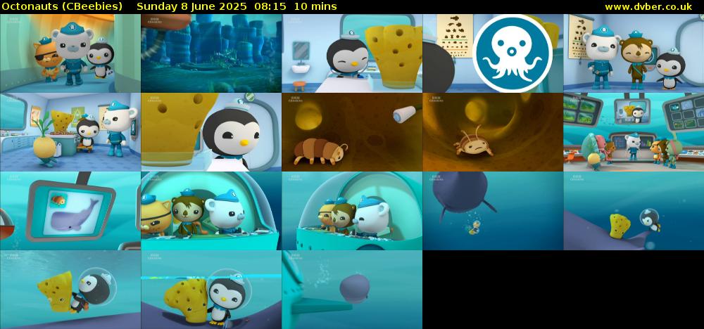 Octonauts (CBeebies) Sunday 8 June 2025 08:15 - 08:25