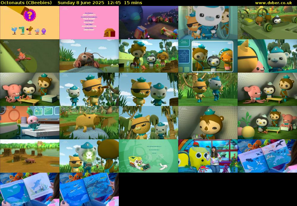 Octonauts (CBeebies) Sunday 8 June 2025 12:45 - 13:00