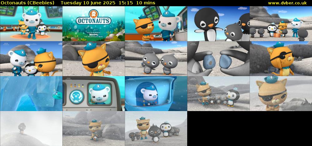Octonauts (CBeebies) Tuesday 10 June 2025 15:15 - 15:25