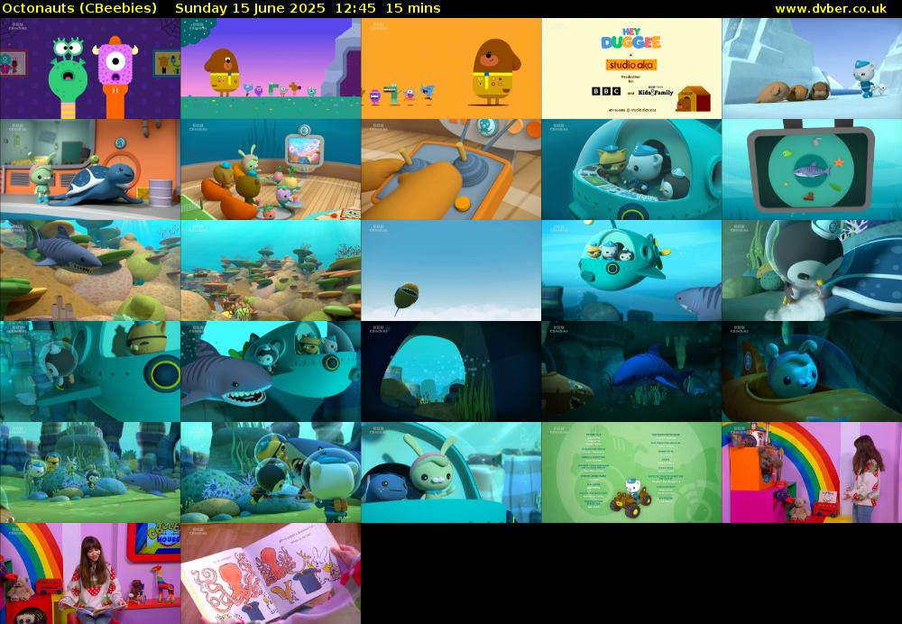 Octonauts (CBeebies) Sunday 15 June 2025 12:45 - 13:00