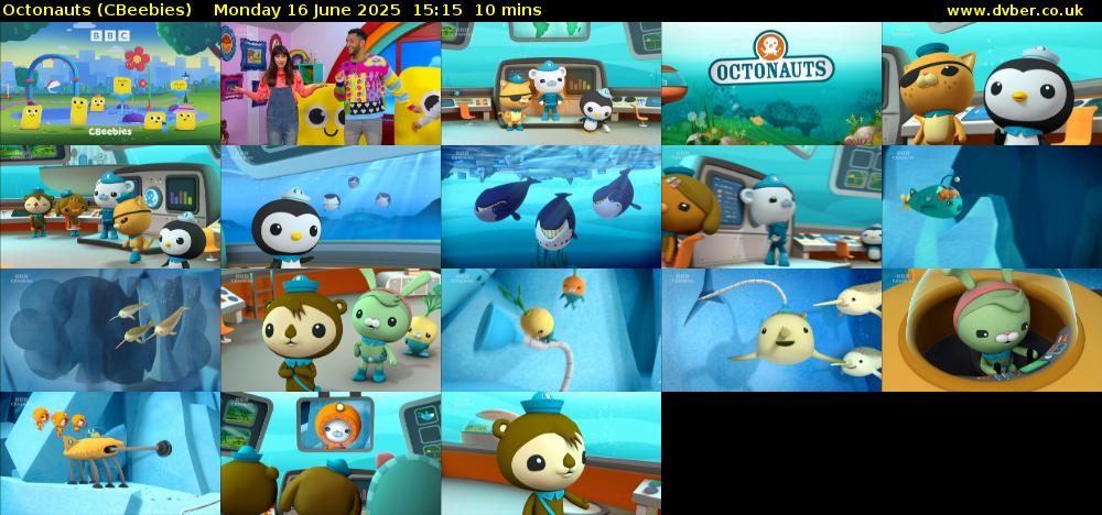 Octonauts (CBeebies) Monday 16 June 2025 15:15 - 15:25