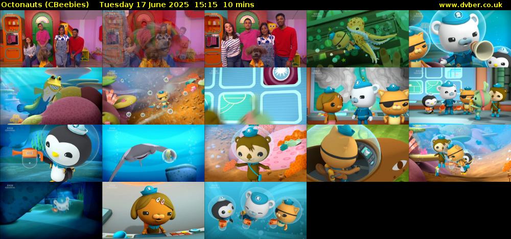 Octonauts (CBeebies) Tuesday 17 June 2025 15:15 - 15:25