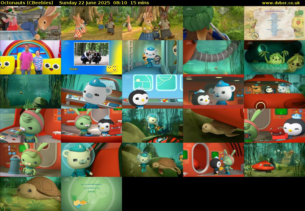 Octonauts (CBeebies) Sunday 22 June 2025 08:10 - 08:25
