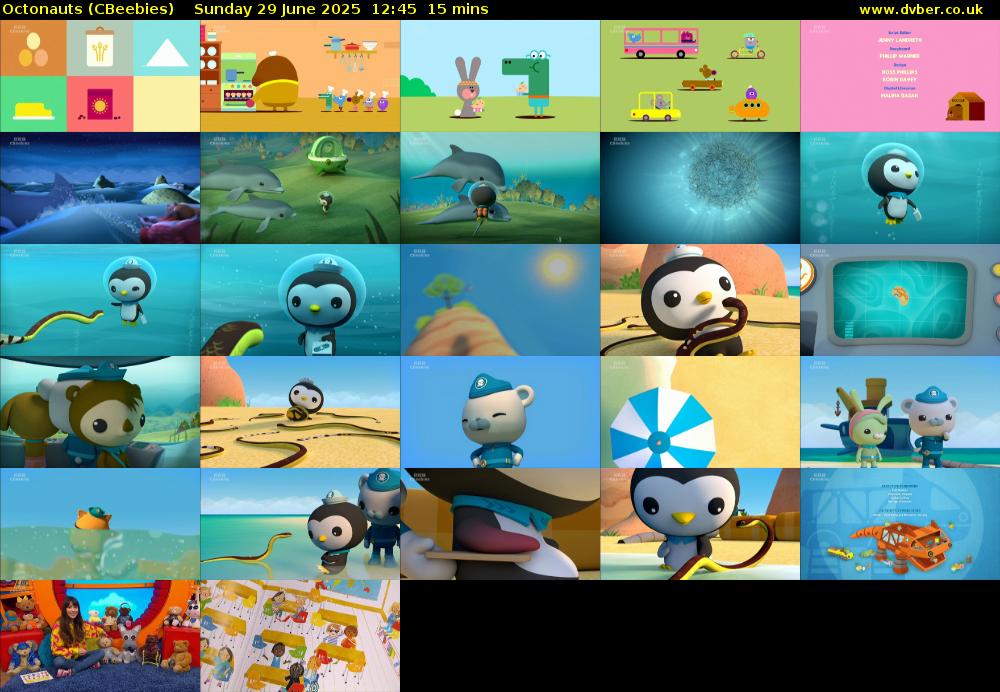 Octonauts (CBeebies) Sunday 29 June 2025 12:45 - 13:00