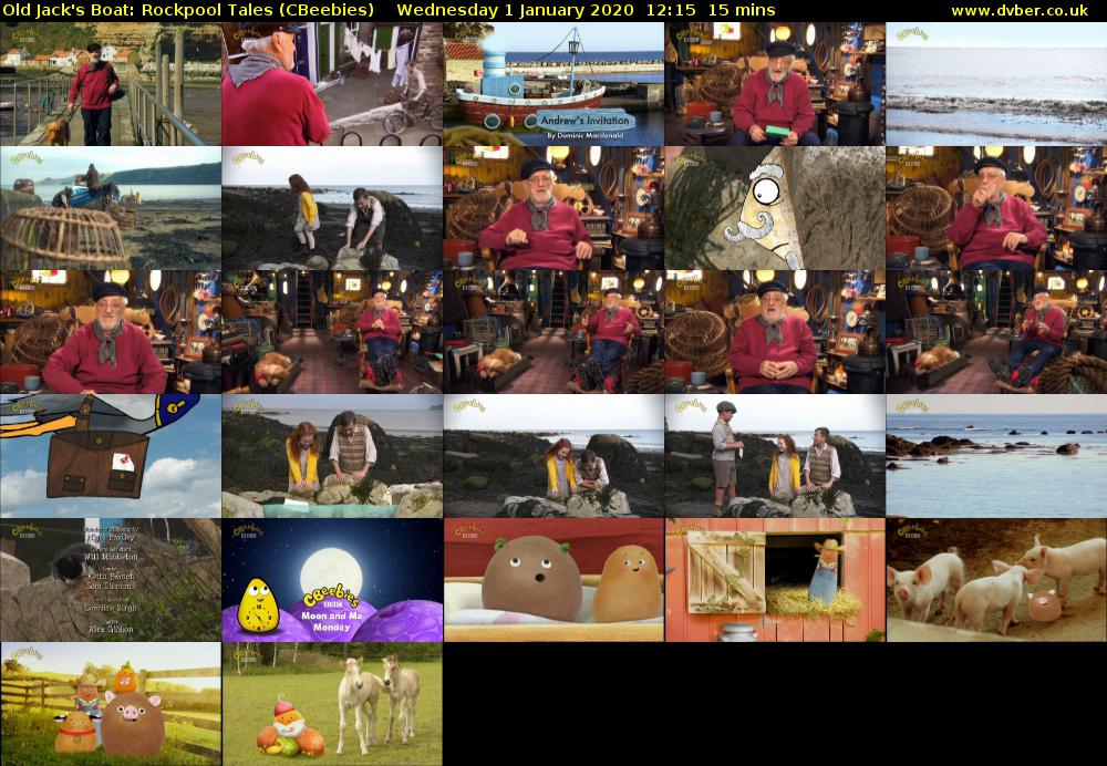 Old Jack's Boat: Rockpool Tales (CBeebies) Wednesday 1 January 2020 12:15 - 12:30