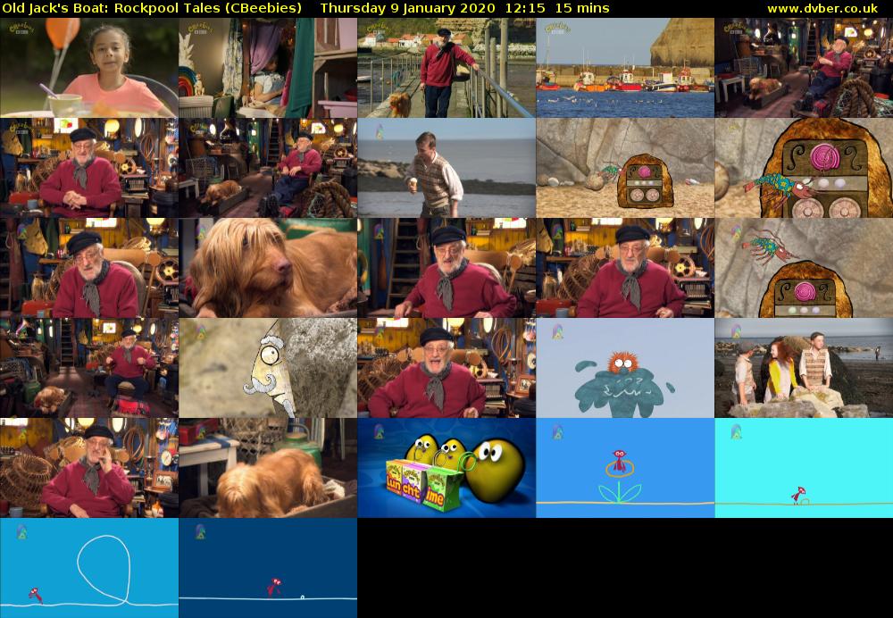 Old Jack's Boat: Rockpool Tales (CBeebies) Thursday 9 January 2020 12:15 - 12:30